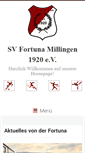 Mobile Screenshot of fortuna-millingen.de